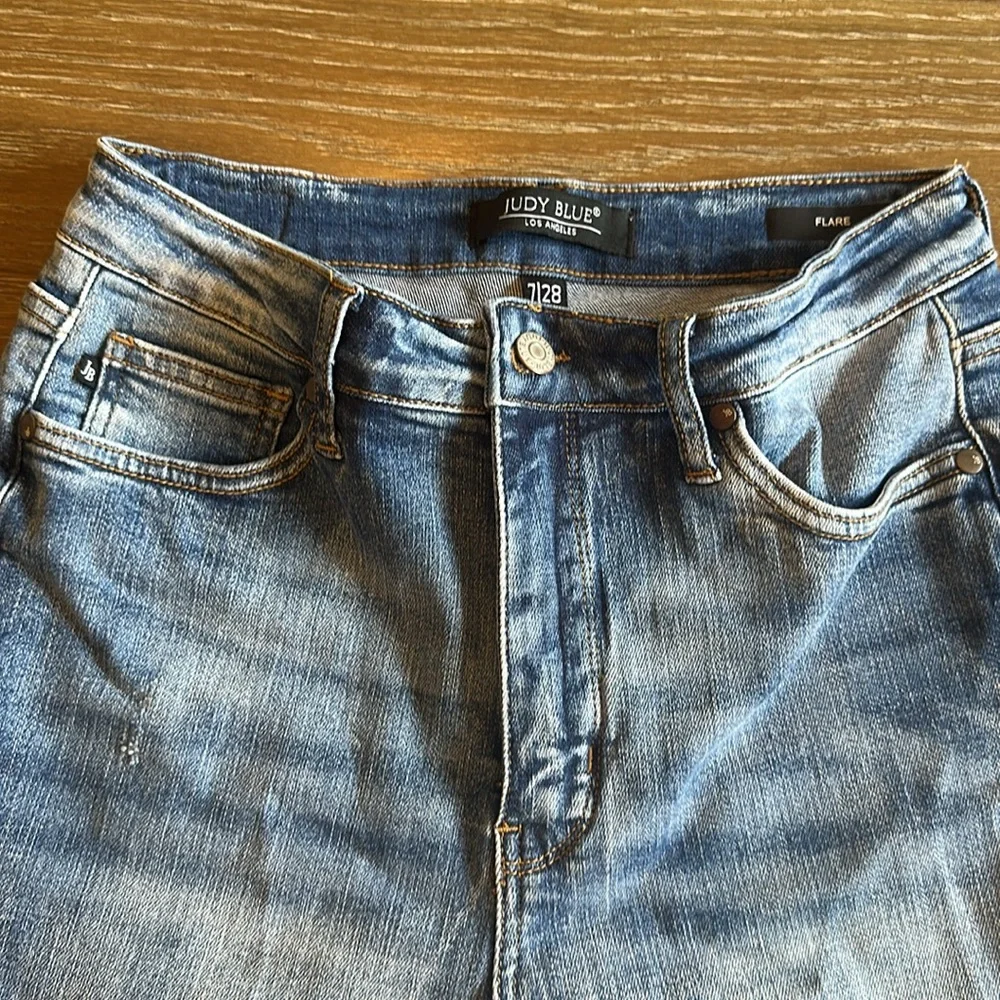 Judy Blue Flare Jeans - Picture 3 of 5